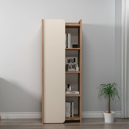 Βιβλιοθήκη 60 × 35 × 160 εκ. Καρυδί Μπεζ GR550ARN1693