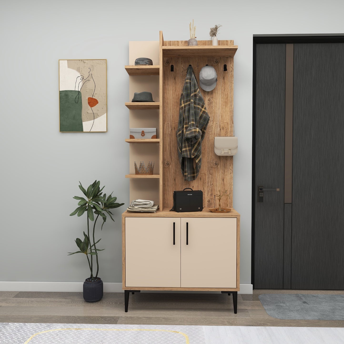 Έπιπλο Εισόδου Βάση για Παλτό