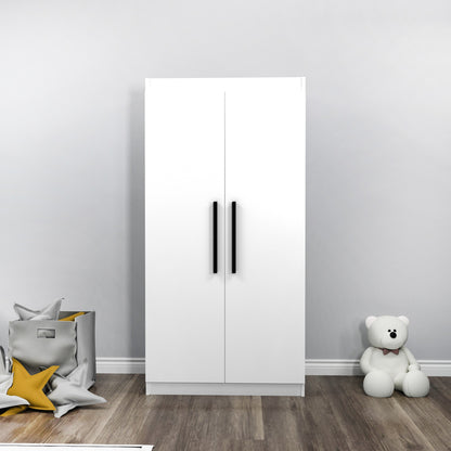 Ντουλάπα 90x180x45 εκ Λευκό 550ARN3161