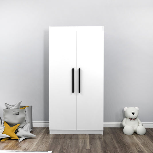 Ντουλάπα 90x180x45 εκ Λευκό 550ARN3161