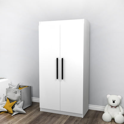 Ντουλάπα 90x180x45 εκ Λευκό 550ARN3161