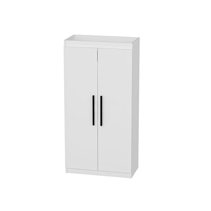 Ντουλάπα 90x180x45 εκ Λευκό 550ARN3161