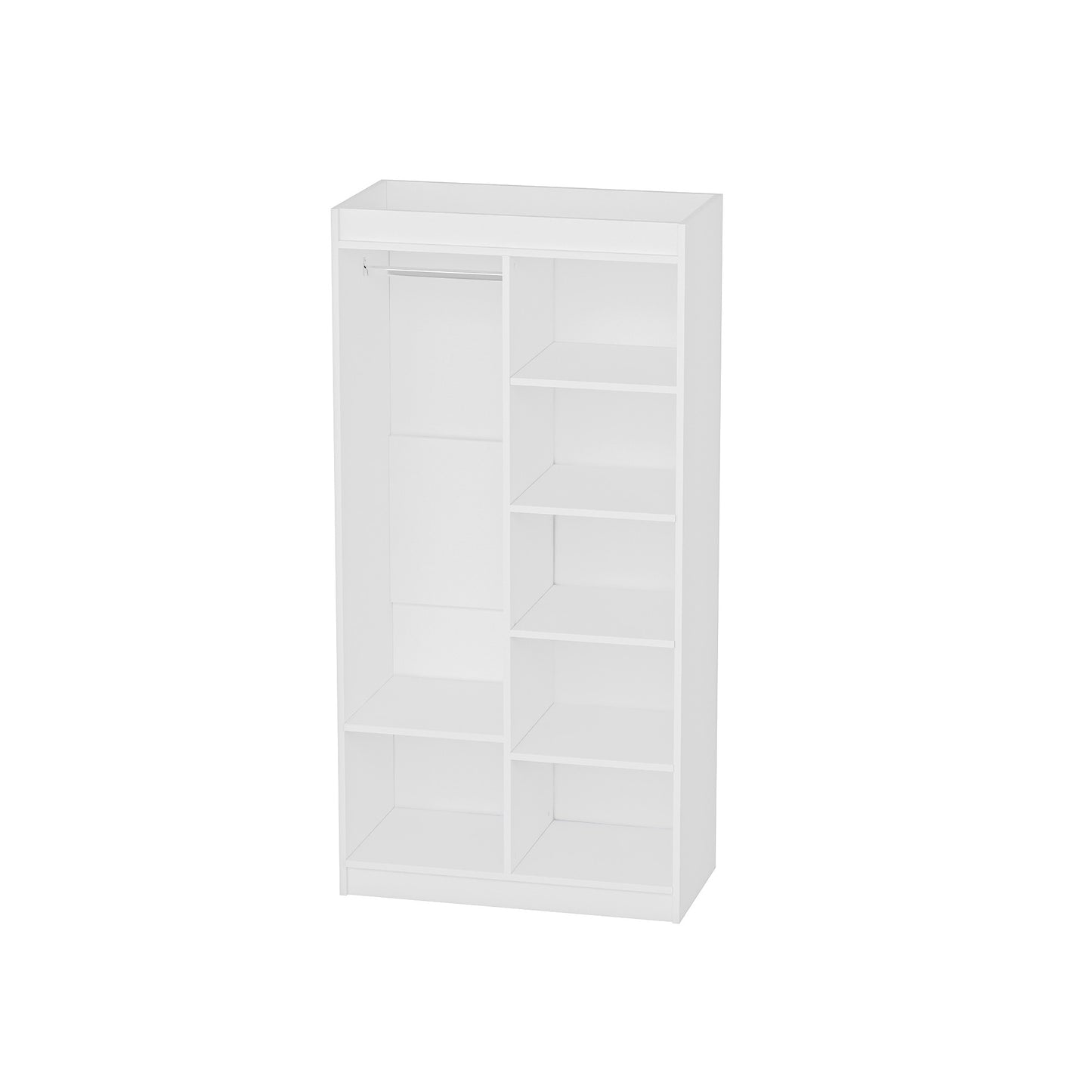 Ντουλάπα 90x180x45 εκ Λευκό 550ARN3161