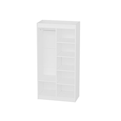 Ντουλάπα 90x180x45 εκ Λευκό 550ARN3161