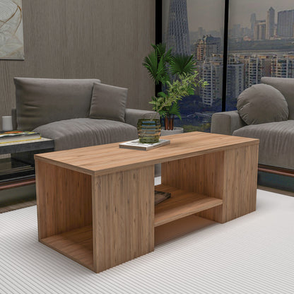 Τραπεζάκι Σαλονιού Set Πεύκο Atlantic - Μπεζ 100 x 40 x 37 εκ GR550ARN3462