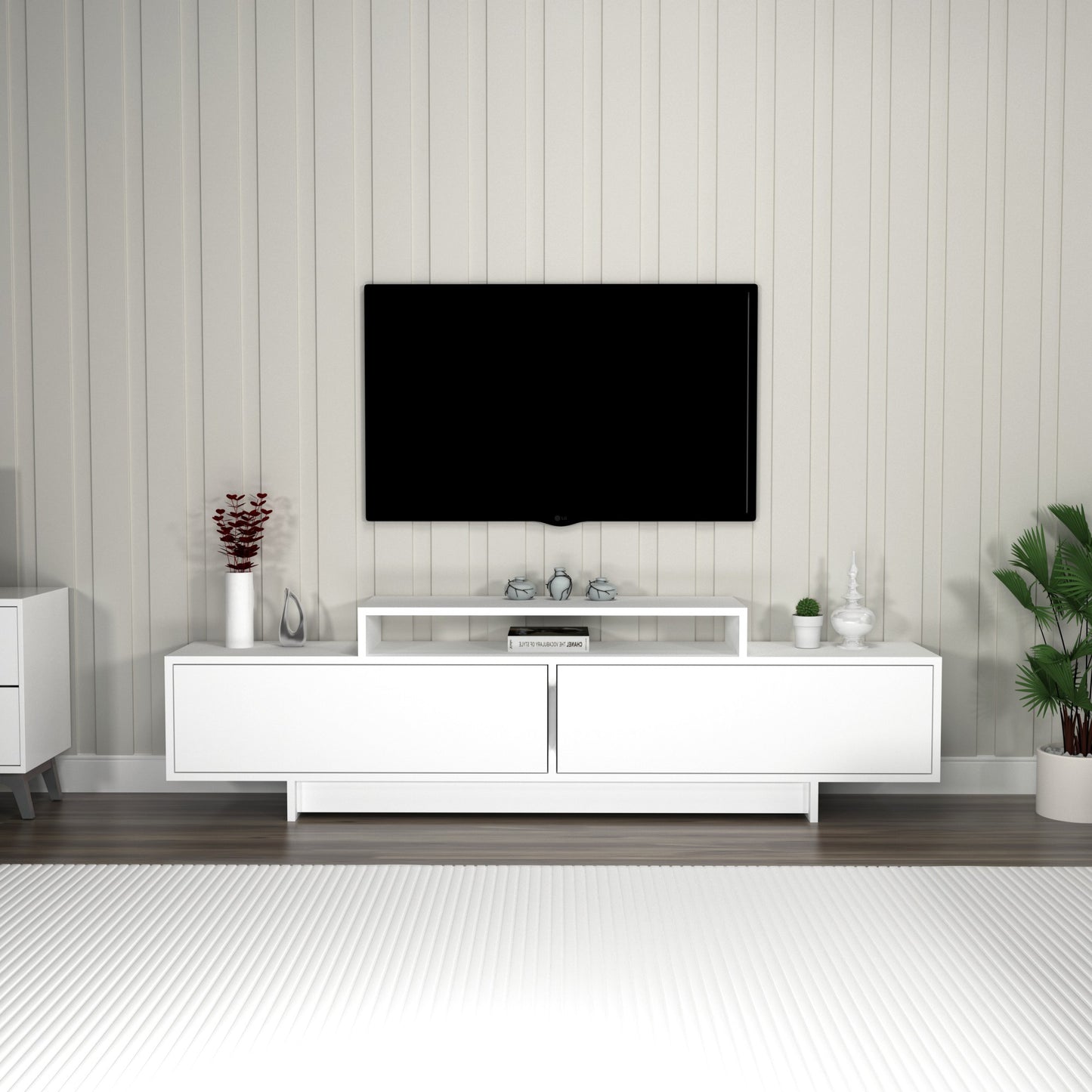 Έπιπλο Τηλεόρασης TV Βάση Σύνθεση Λευκό | 550ARN3464
