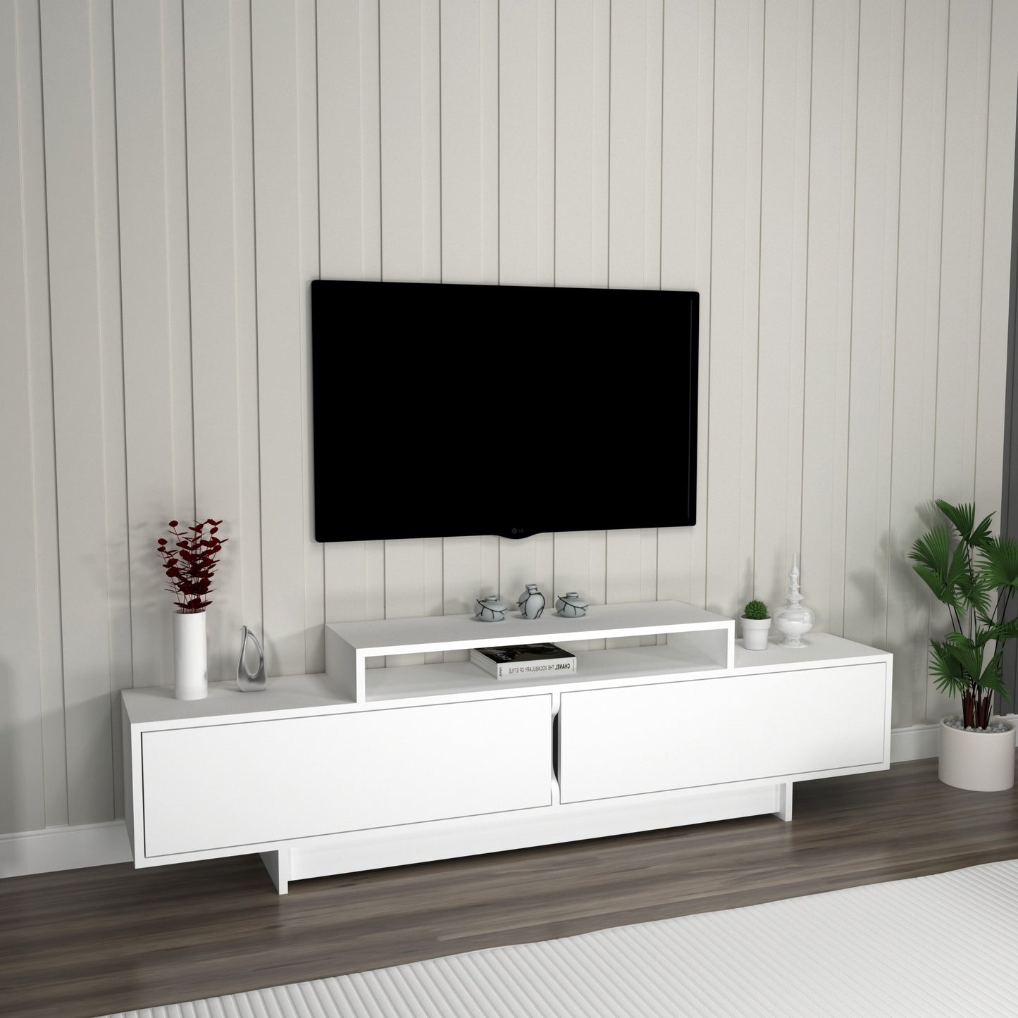 Έπιπλο Τηλεόρασης TV Βάση Σύνθεση Λευκό | 550ARN3464
