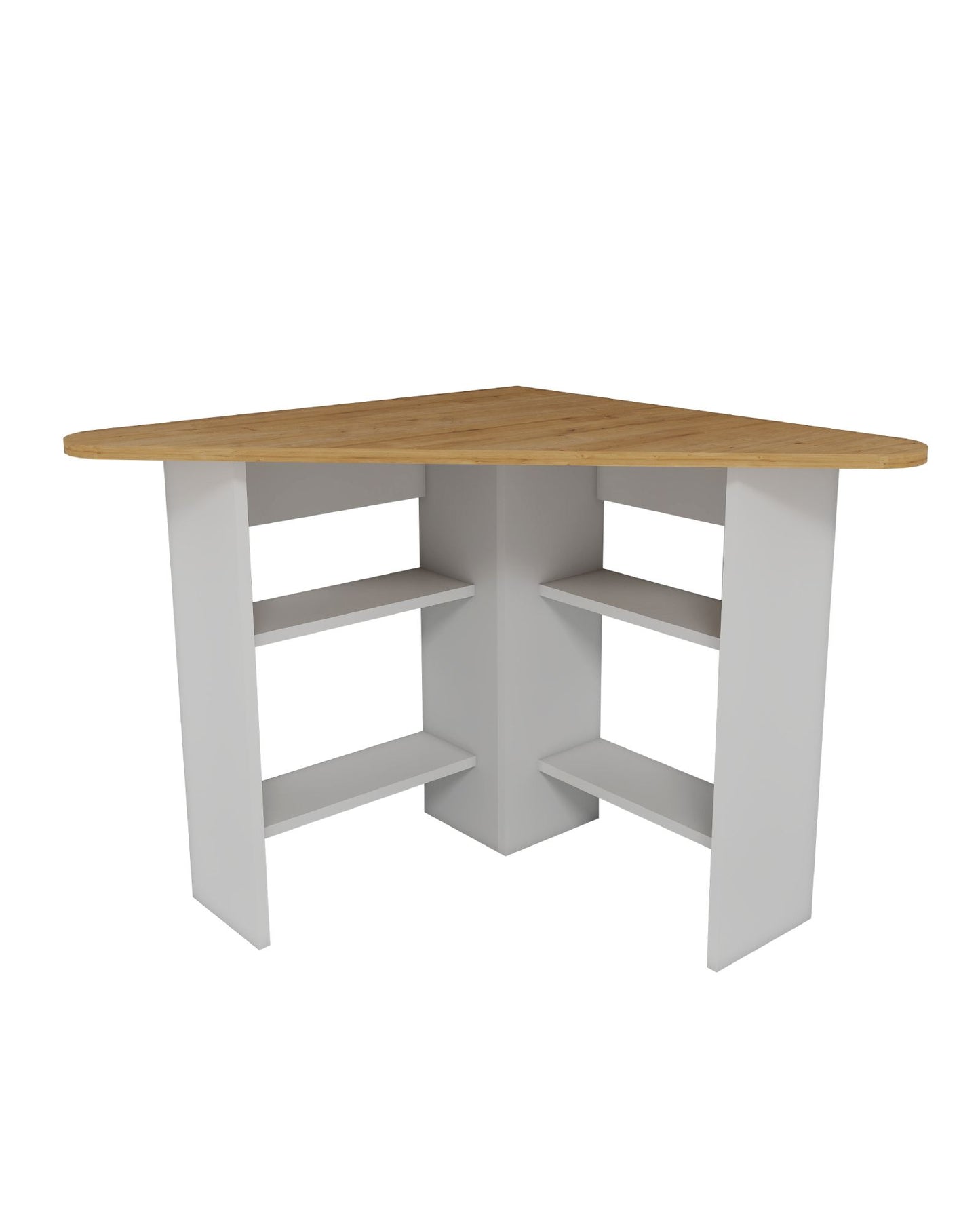 Τραπέζι Κουζίνας Νησίδα Sapphire Oak Λευκό 80x74x80 εκ 550ARN3602