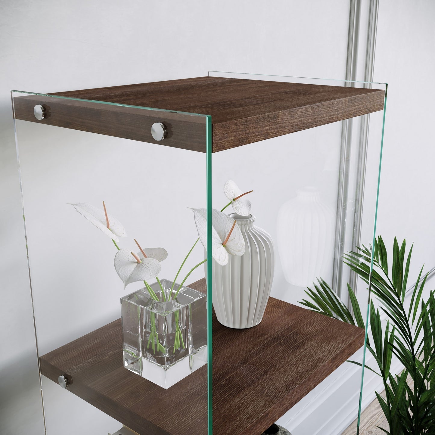 Βιβλιοθήκη 40 × 35 × 120 εκ. Καρυδί GR552NOS1302