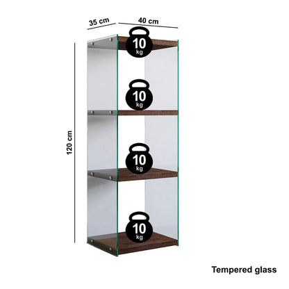 Βιβλιοθήκη 40 × 35 × 120 εκ. Καρυδί GR552NOS1302
