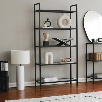 Βιβλιοθήκη 80 × 30 × 165 εκ. Μαύρο GR552NOS1303