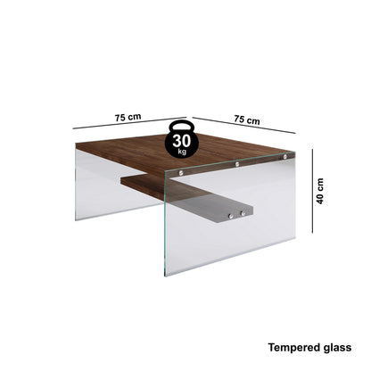 Τραπεζάκι Σαλονιού Καρυδί 75 x 75 x 40 εκ GR552NOS1401