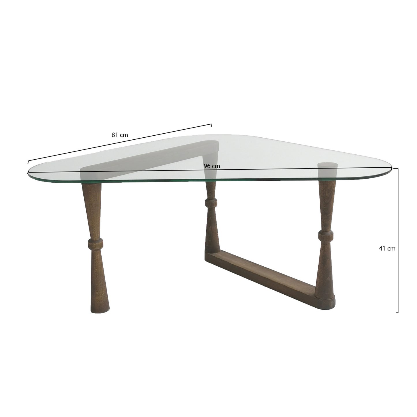 Τραπεζάκι Σαλονιού Καρυδί 96 x 81 x 41 εκ GR552NOS1403