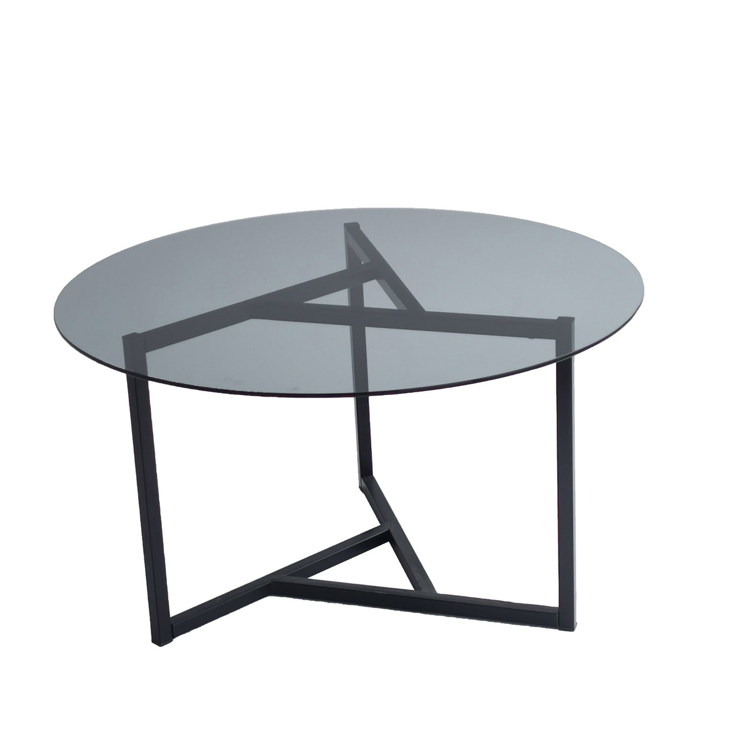 Τραπεζάκι Σαλονιού Καπνιστό - Μαύρο 75 x 75 x 42 εκ GR552NOS1410