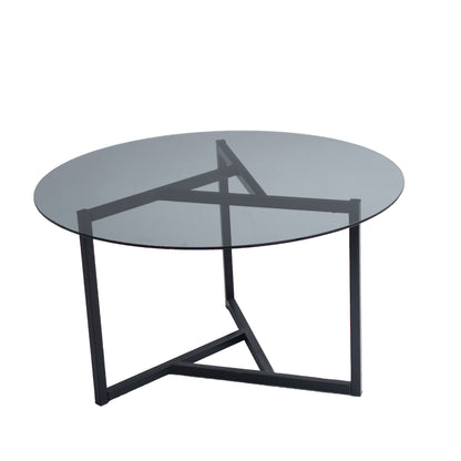 Τραπεζάκι Σαλονιού Καπνιστό - Μαύρο 75 x 75 x 42 εκ GR552NOS1410