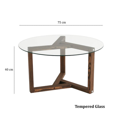 Τραπεζάκι Σαλονιού Καρυδί 75 x 75 x 40 εκ GR552NOS1412