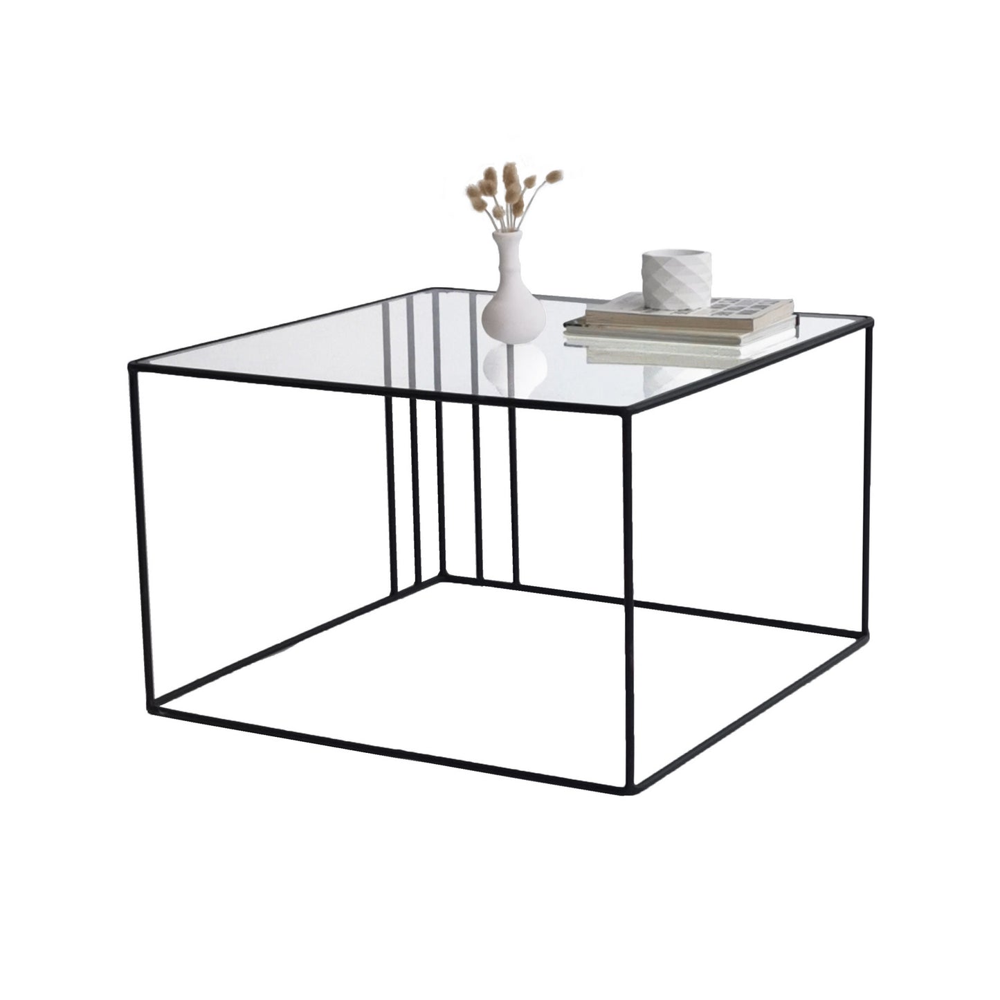 Τραπεζάκι Σαλονιού Μαύρο 55 x 55 x 36 εκ GR552NOS1424
