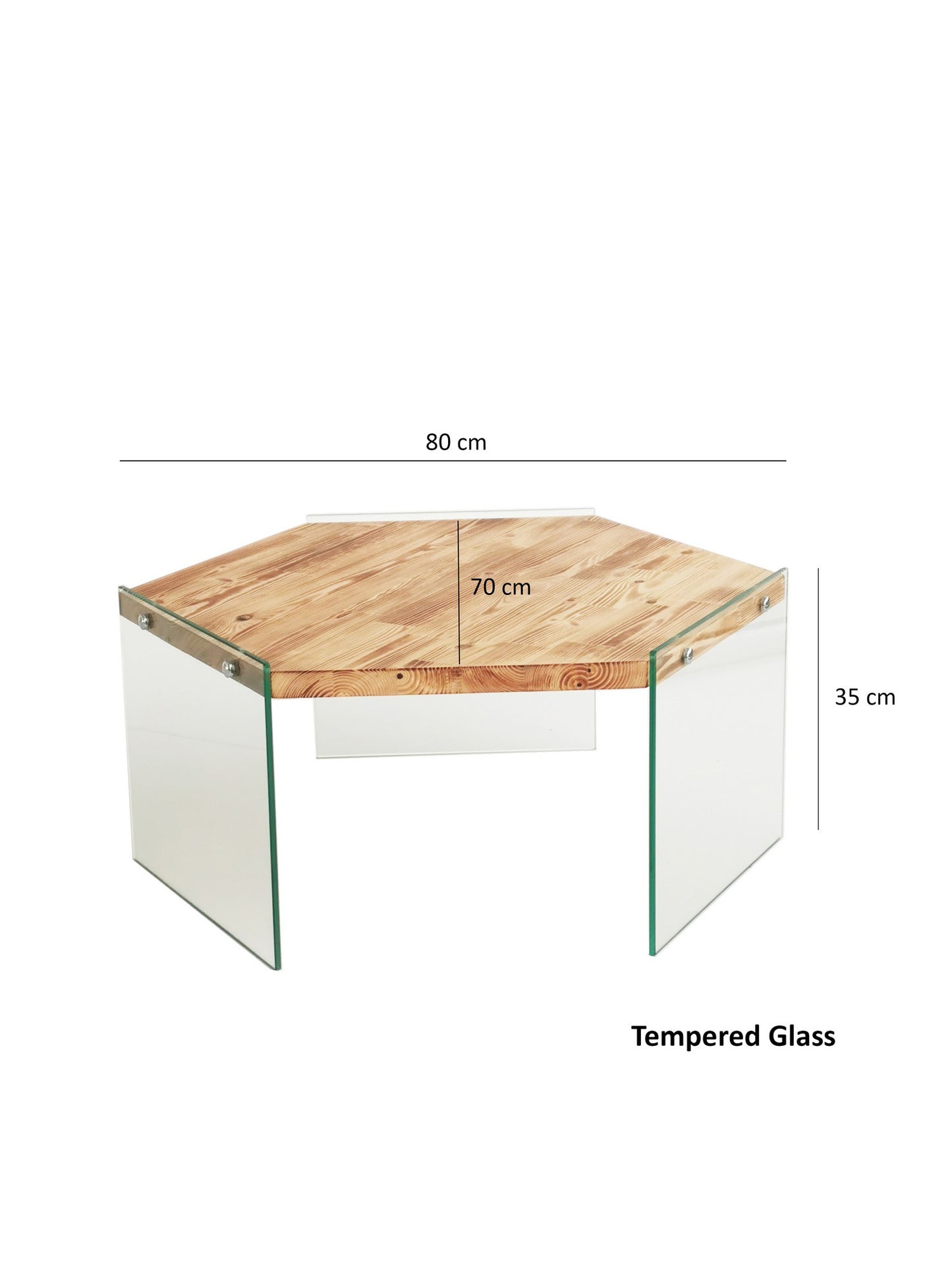 Τραπεζάκι Σαλονιού Δρυς 80 x 70 x 35 εκ GR552NOS1426