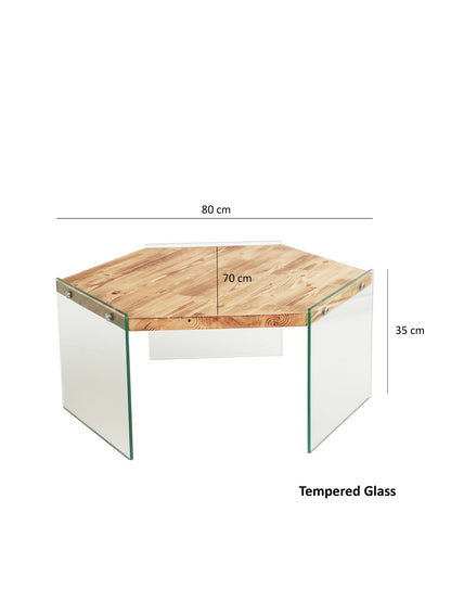 Τραπεζάκι Σαλονιού Δρυς 80 x 70 x 35 εκ GR552NOS1426