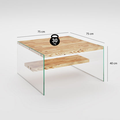Τραπεζάκι Σαλονιού Δρυς 75 x 75 x 40 εκ GR552NOS1427