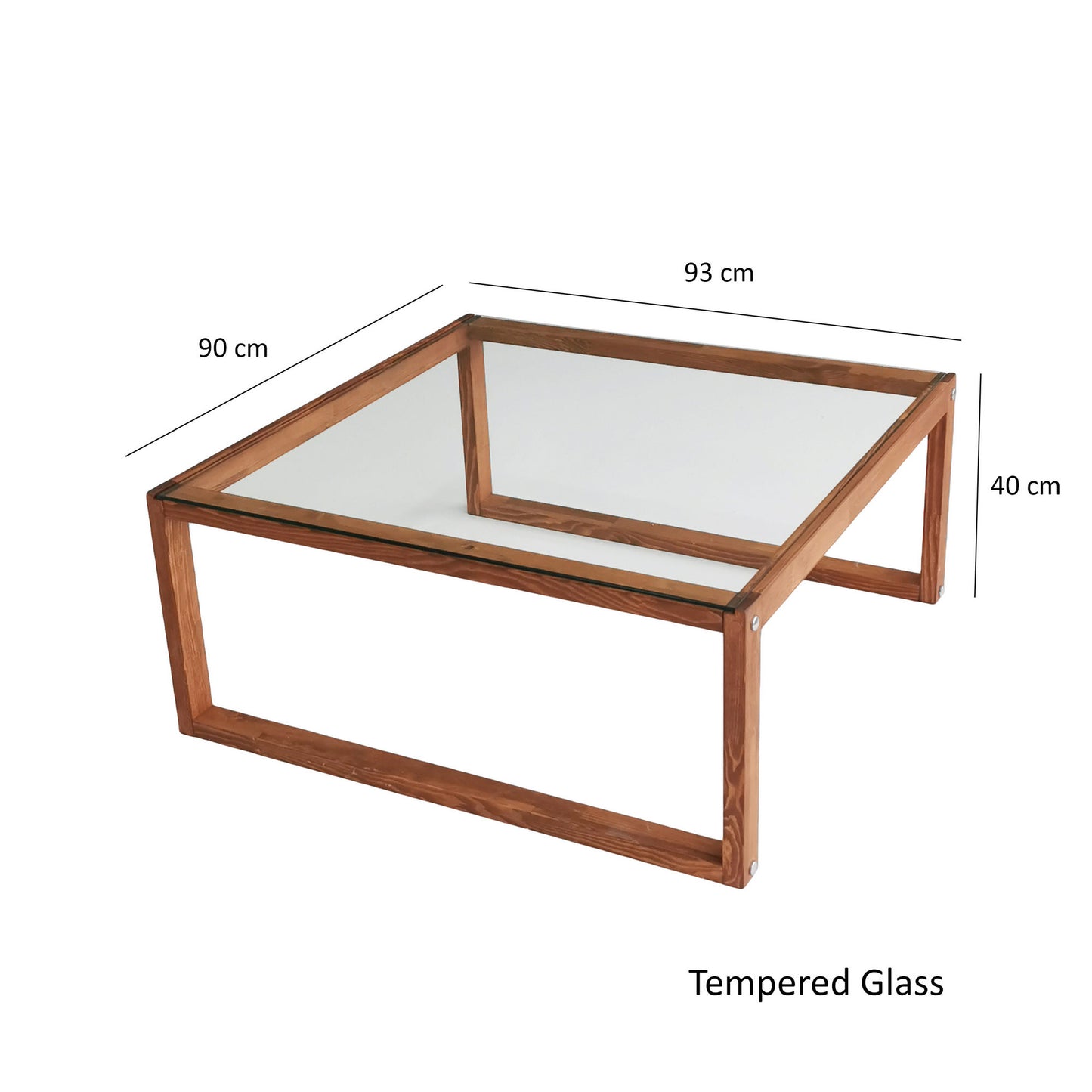 Τραπεζάκι Σαλονιού Wooden 90 x 90 x 40 εκ GR552NOS1441