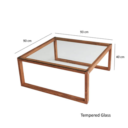 Τραπεζάκι Σαλονιού Wooden 90 x 90 x 40 εκ GR552NOS1441