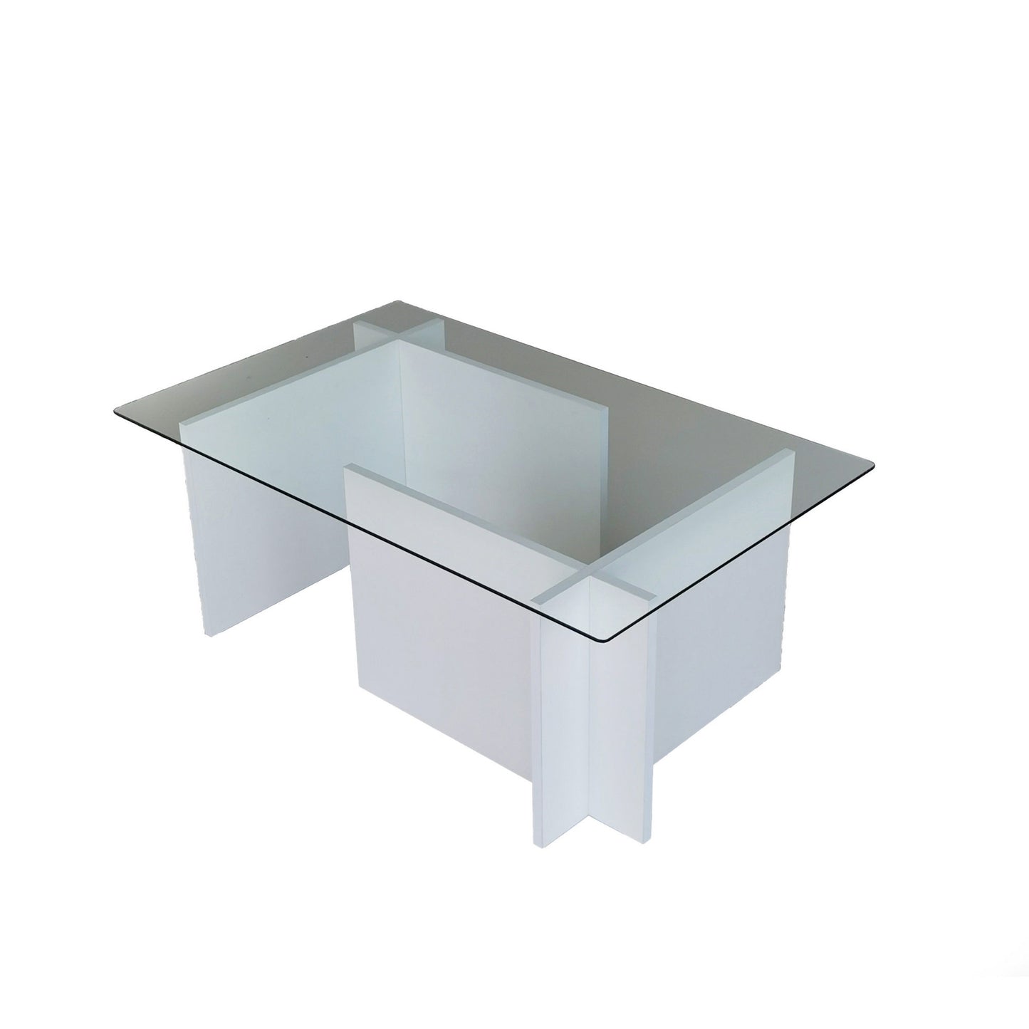 Τραπεζάκι Σαλονιού Λευκό 105 x 65 x 40 εκ GR552NOS1442
