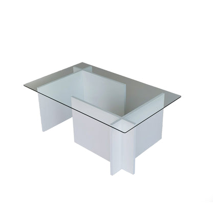 Τραπεζάκι Σαλονιού Λευκό 105 x 65 x 40 εκ GR552NOS1442