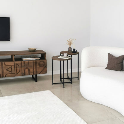 Τραπεζάκι Σαλονιού Καρυδί 35 x 35 x 55 εκ GR552NOS1443