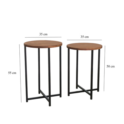 Τραπεζάκι Σαλονιού Δρυς 35 x 35 x 55 εκ GR552NOS1444