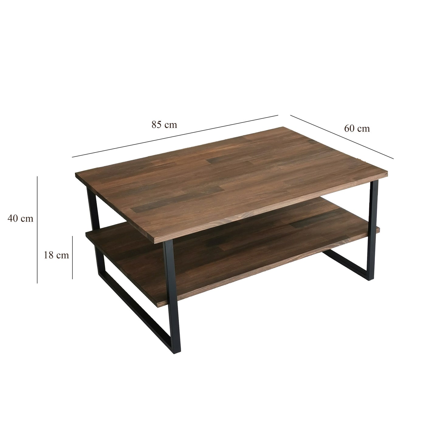 Τραπεζάκι Σαλονιού Καρυδί 85 x 60 x 40 εκ GR552NOS1445