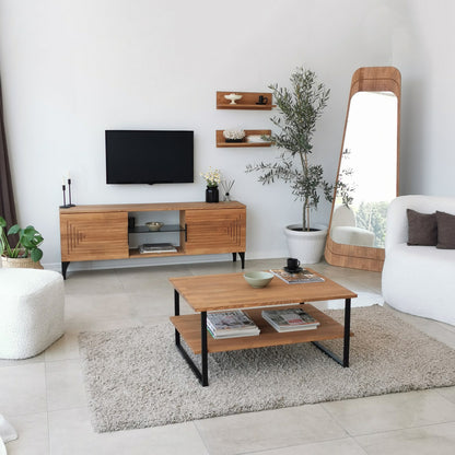Τραπεζάκι Σαλονιού Δρυς 85 x 60 x 40 εκ GR552NOS1446