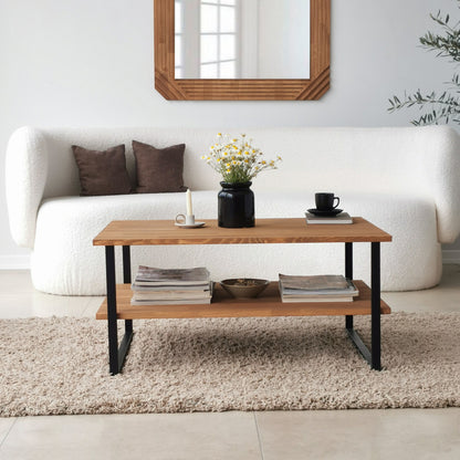 Τραπεζάκι Σαλονιού Δρυς 85 x 60 x 40 εκ GR552NOS1446