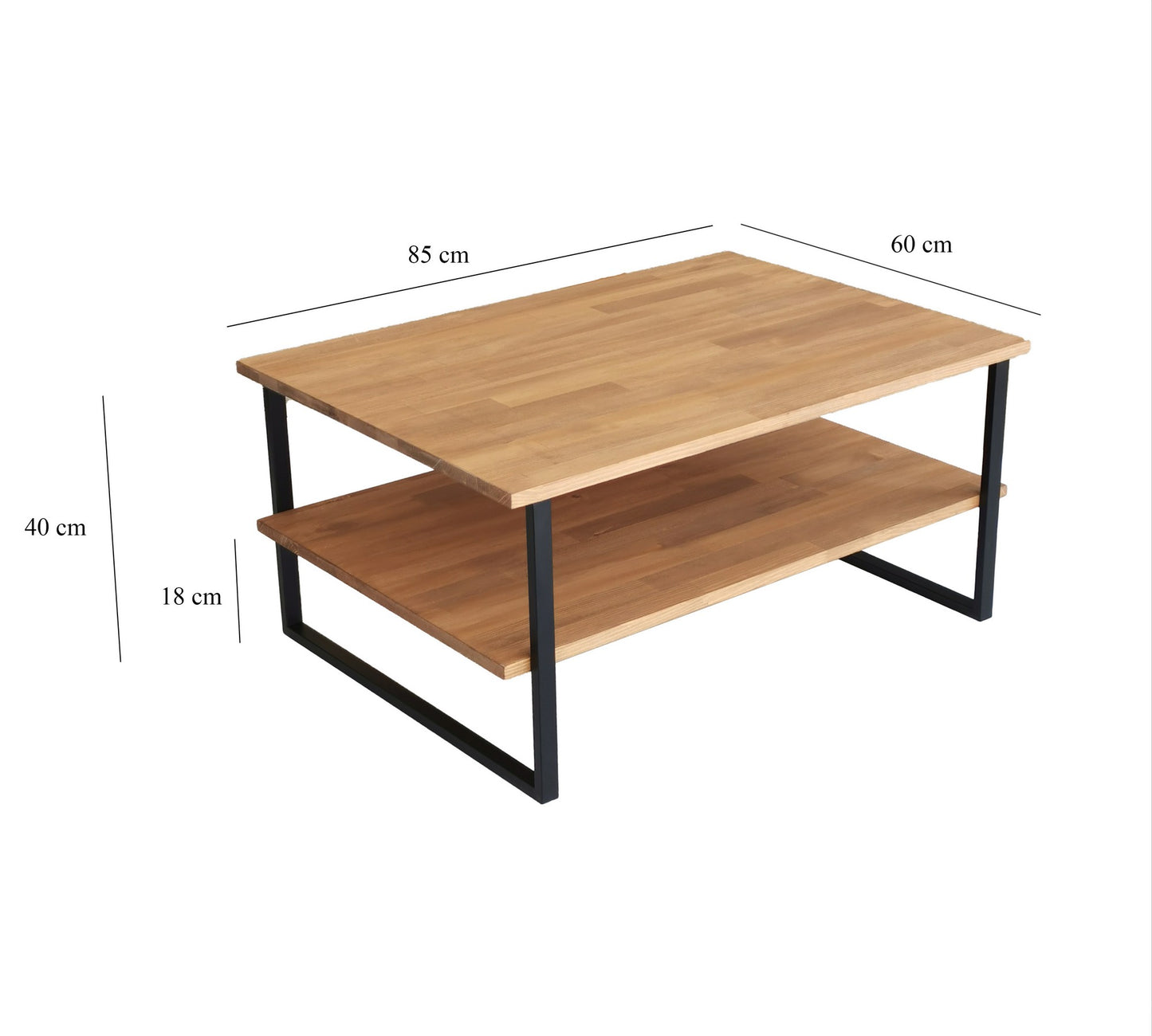Τραπεζάκι Σαλονιού Δρυς 85 x 60 x 40 εκ GR552NOS1446