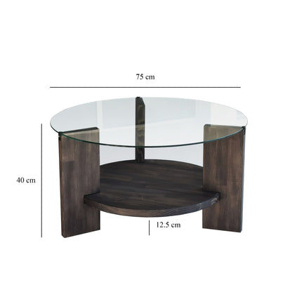 Τραπεζάκι Σαλονιού Ανθρακί 75 x 75 x 40 εκ GR552NOS1457
