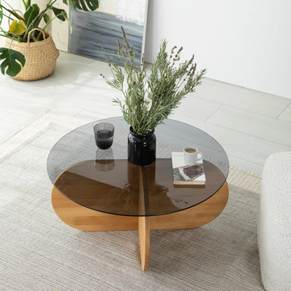 Τραπεζάκι Σαλονιού Δρυς 75 x 75 x 35 εκ GR552NOS1473