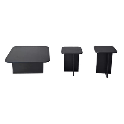 Τραπεζάκι Σαλονιού Set Μαύρο 40 x 40 x 50 εκ GR552NOS1483