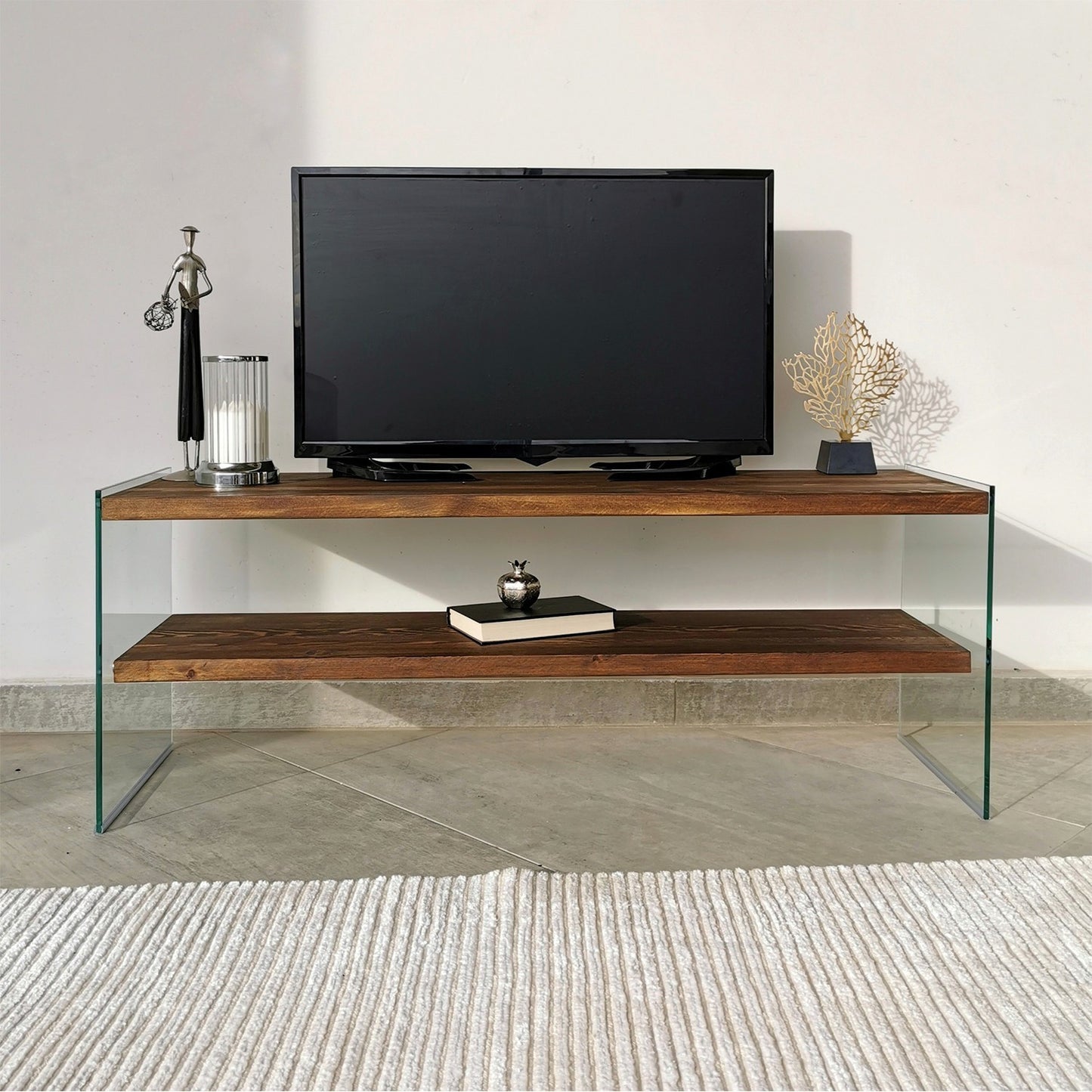 Έπιπλο Τηλεόρασης TV Βάση Σύνθεση Καρυδί | 552NOS1506