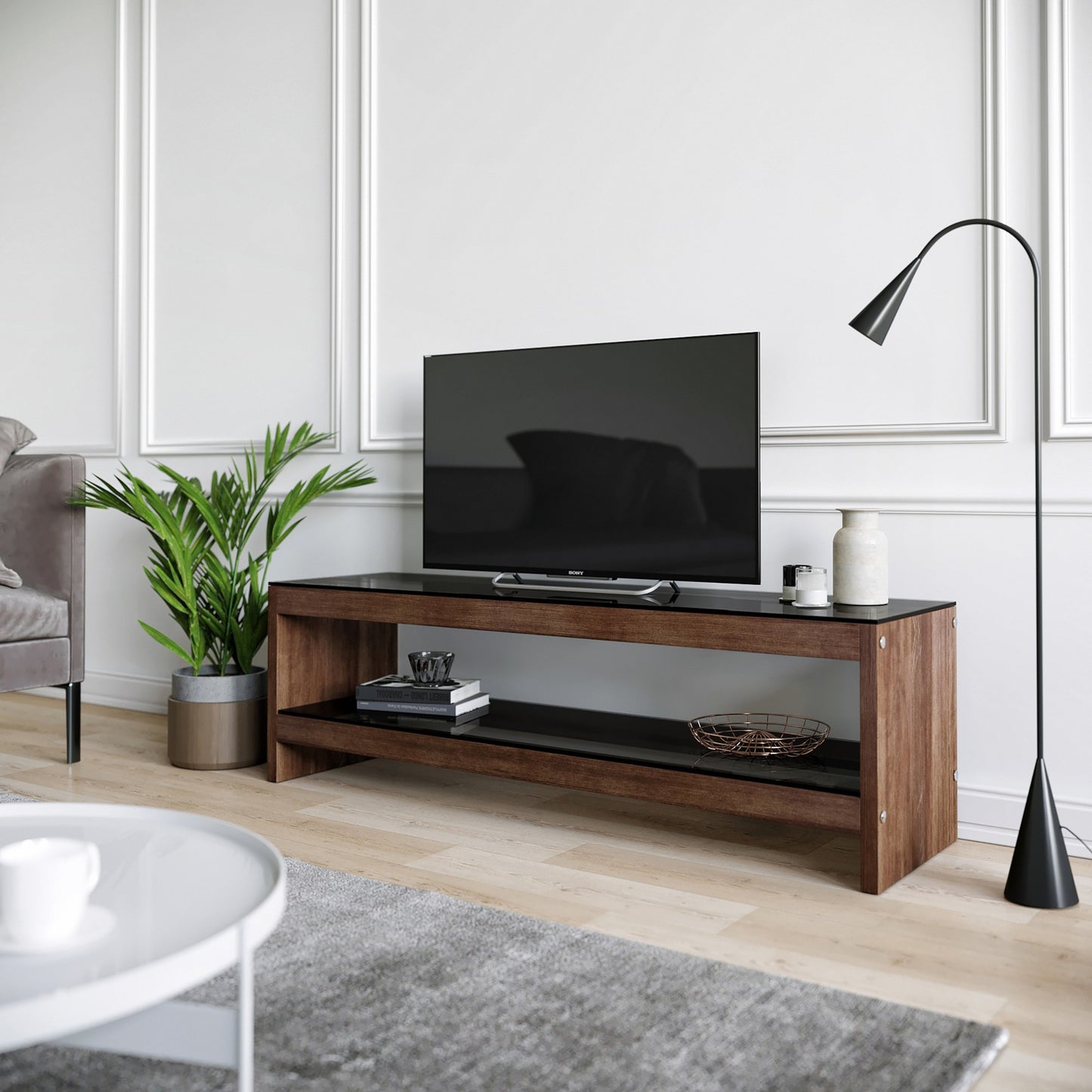 Έπιπλο Τηλεόρασης TV Βάση Σύνθεση Καρυδί | 552NOS1510