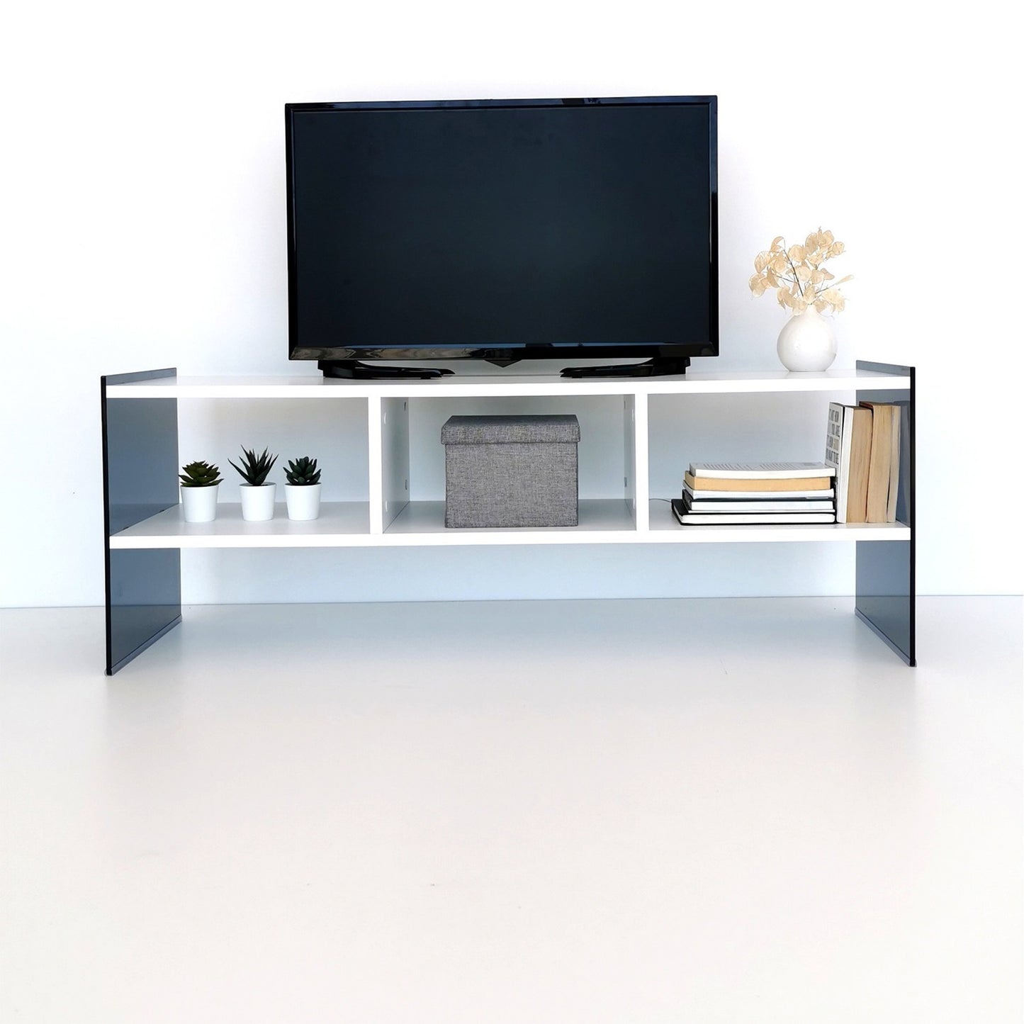 Έπιπλο Τηλεόρασης TV Βάση Σύνθεση Λευκό Fume | 552NOS1514
