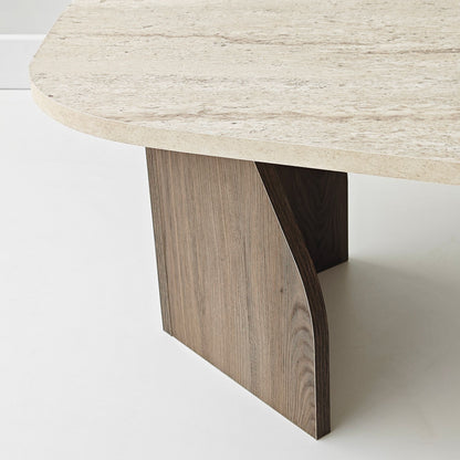 Τραπεζάκι Σαλονιού Travertine - Καρυδί 100 x 60 x 35 εκ GR552NOS1710