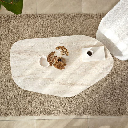 Τραπεζάκι Σαλονιού Travertine - Καρυδί 100 x 60 x 35 εκ GR552NOS1710