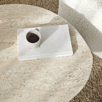 Τραπεζάκι Σαλονιού Travertine - Καρυδί 100 x 60 x 35 εκ GR552NOS1710