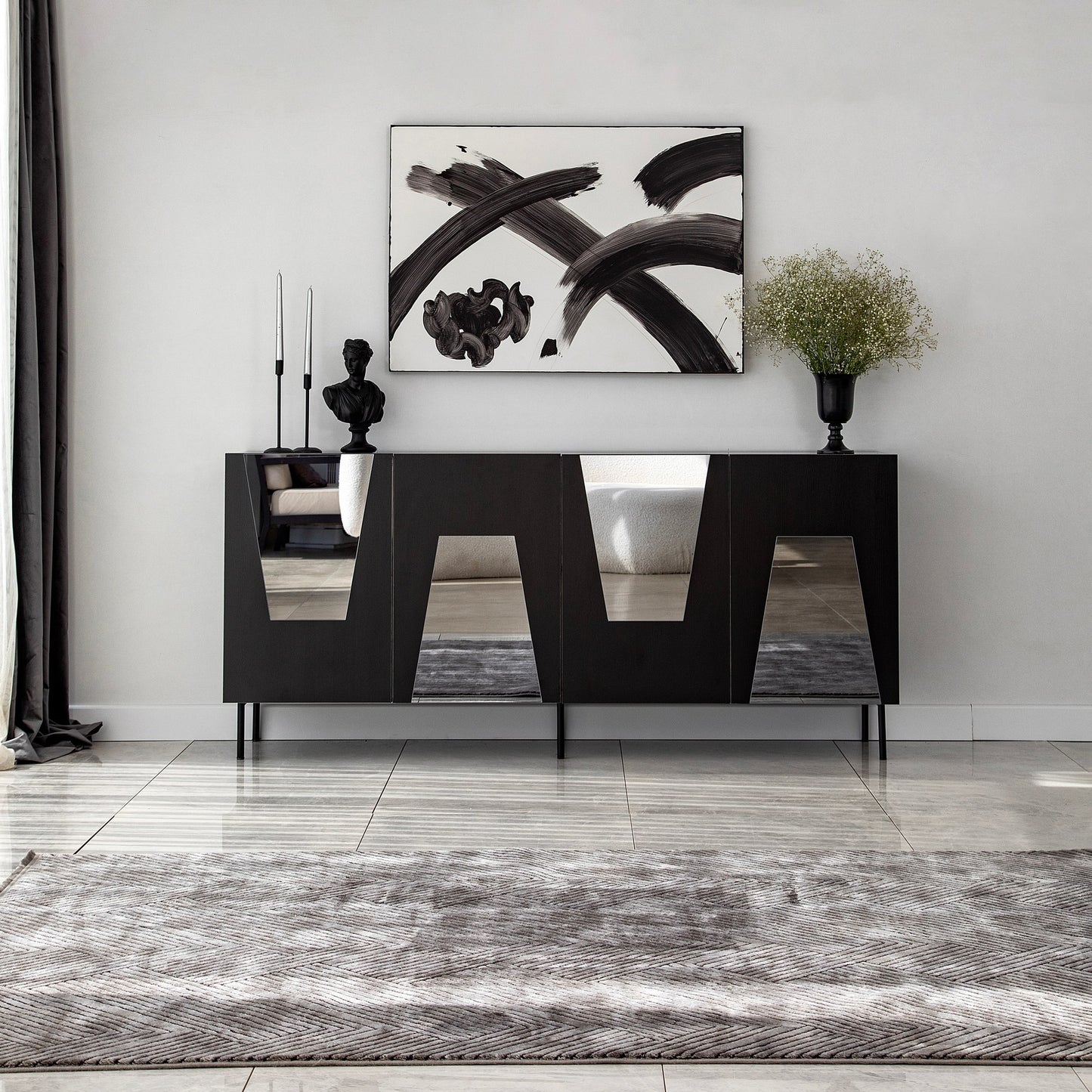 Μπουφές Μαύρο
Fume 180x40x80cm | 552NOS1815