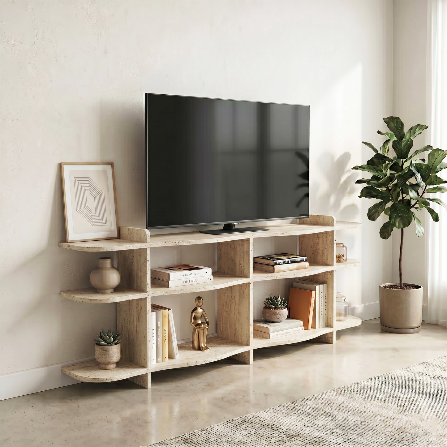 Κονσόλα Μπουφές 170x65x30 εκ Τραβερτίνο 552NOS1819