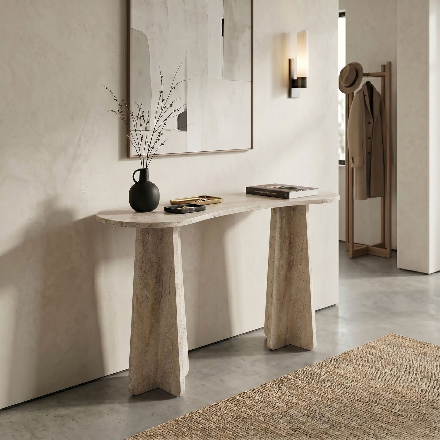 Συρταριέρα 120x75x35 εκ Travertine 552NOS1921
