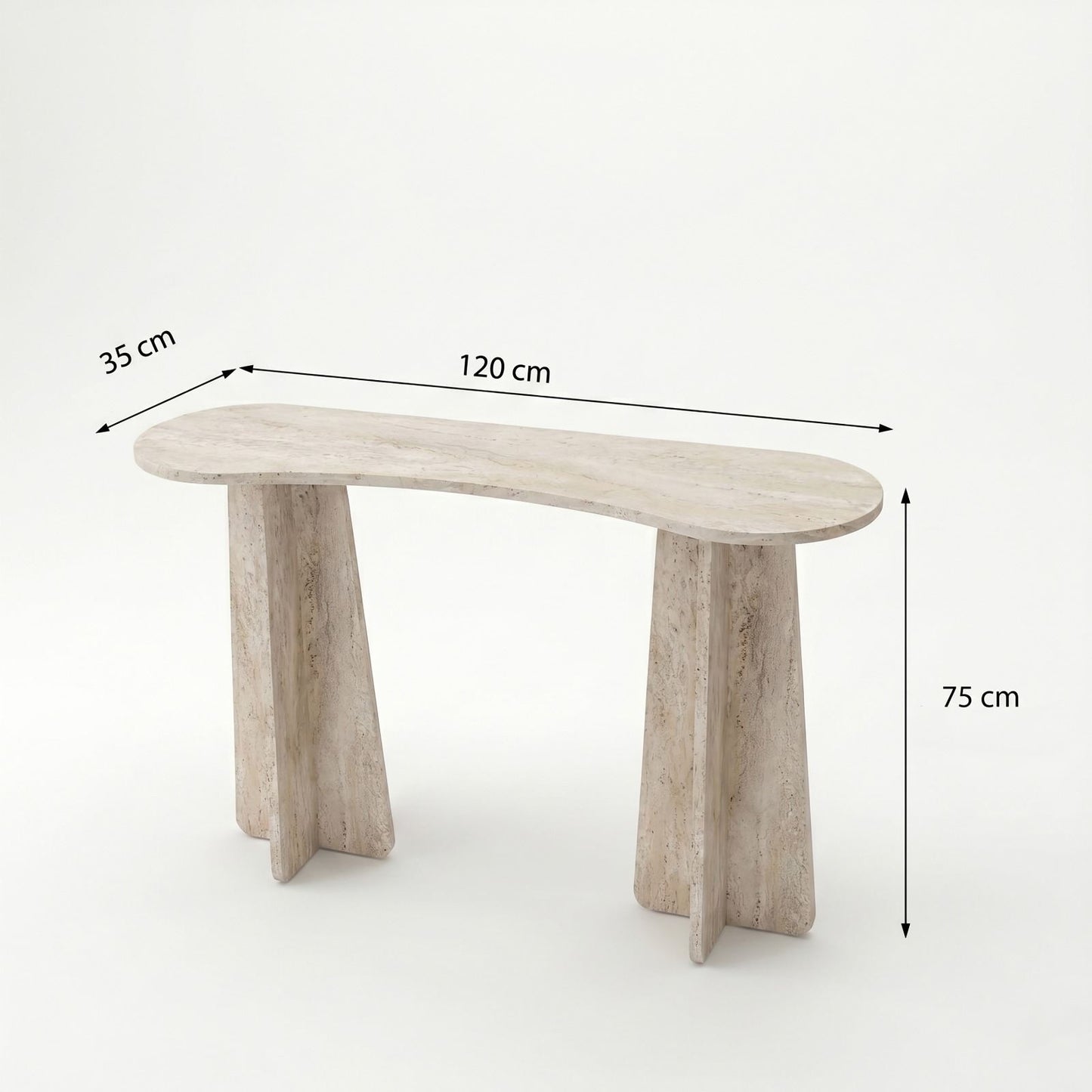 Συρταριέρα 120x75x35 εκ Travertine 552NOS1921