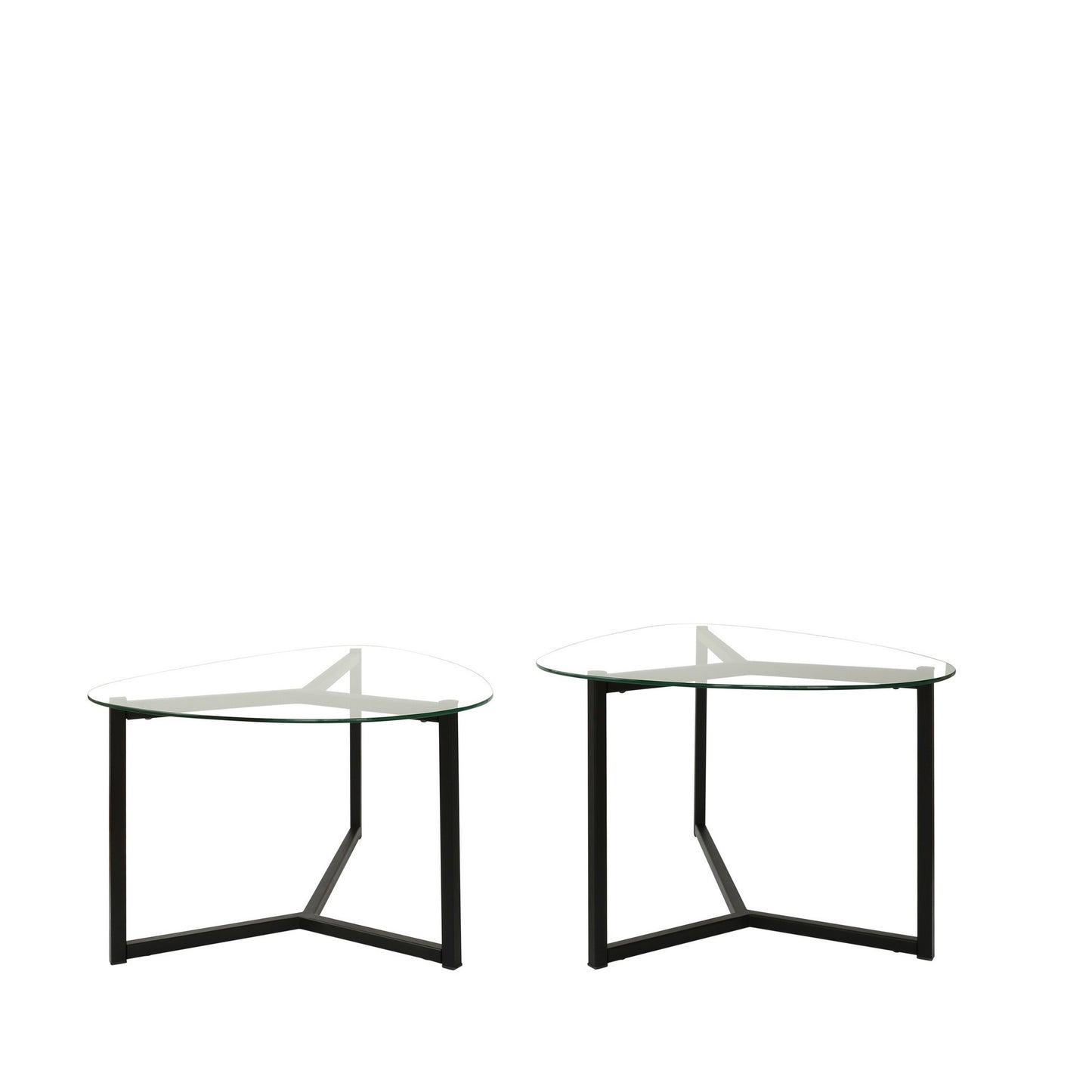 Τραπεζάκι Σαλονιού Set Matte Μαύρο 82 x 58 x 40 εκ GR552NOS2222