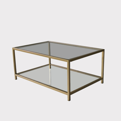 Τραπεζάκι Σαλονιού Χρυσό 90 x 60 x 40 εκ GR552NOS2224