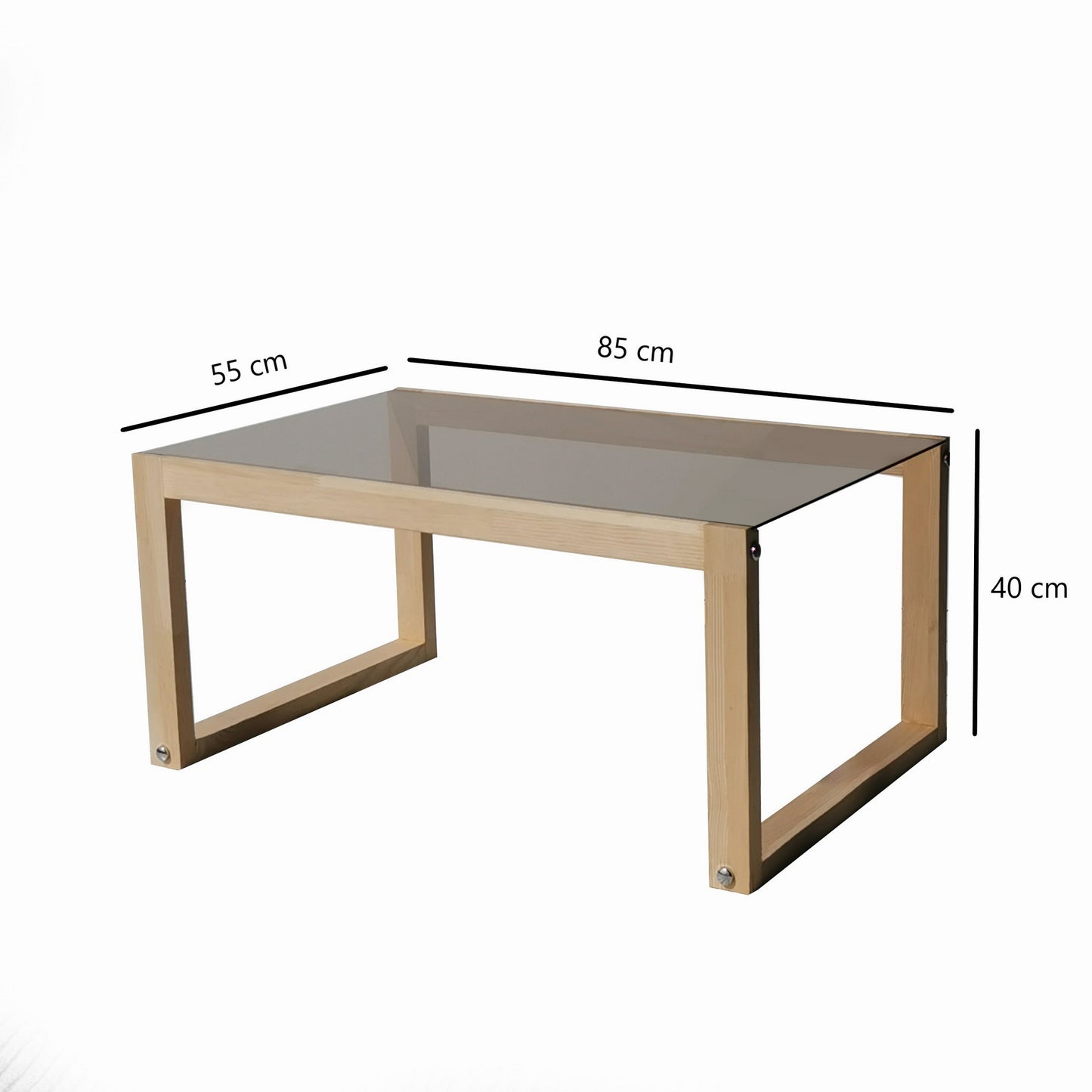 Τραπεζάκι Σαλονιού Φυσικό 85 x 55 x 40 εκ GR552NOS2225